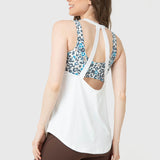 Polera Mujer Training Tank Aloe Blanca Bsoul