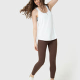 Polera Mujer Training Tank Aloe Blanca Bsoul