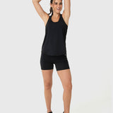 Polera Mujer Training Tank Aloe Negra Bsoul