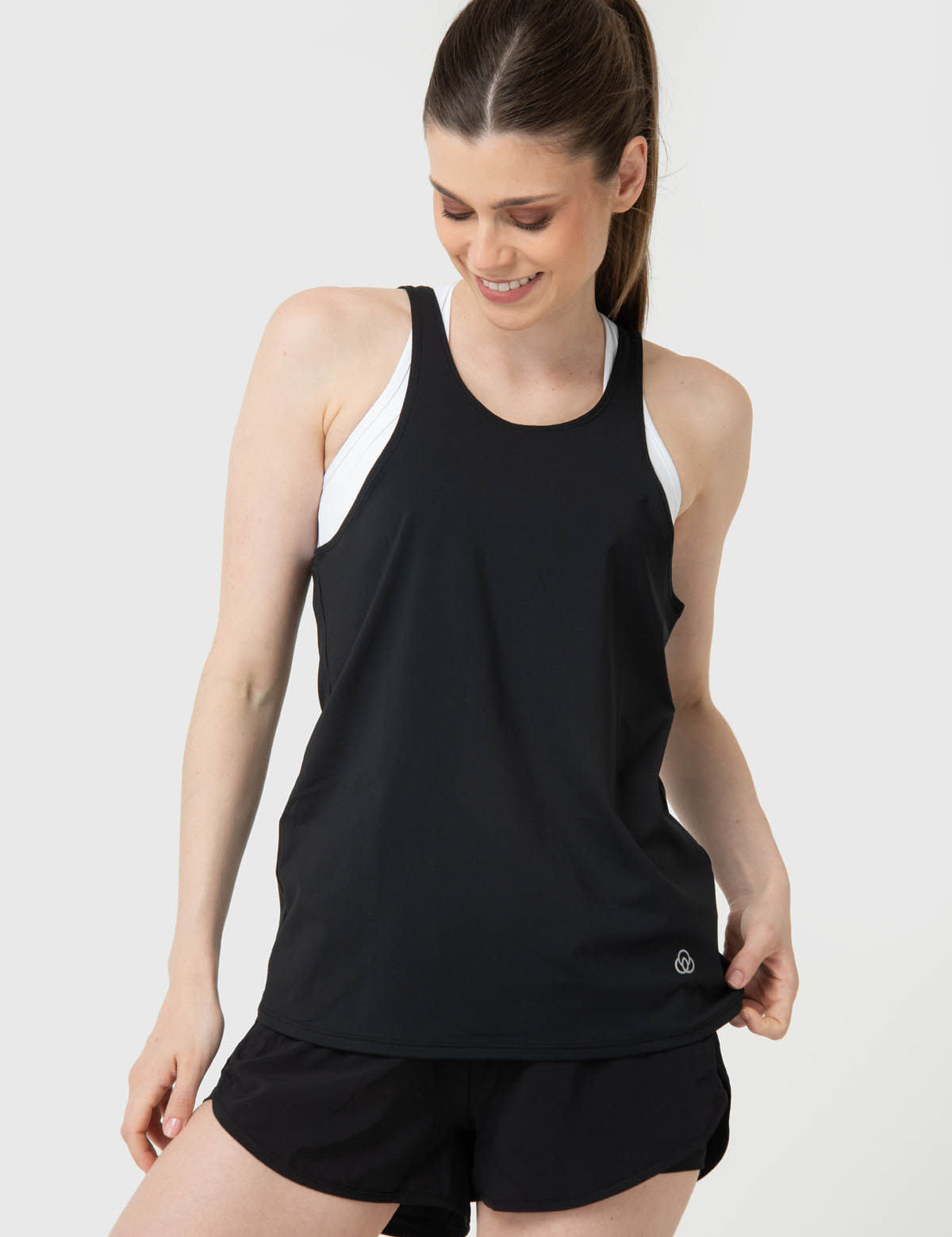 Polera Mujer Tank Cloe Aloe Negro Bsoul