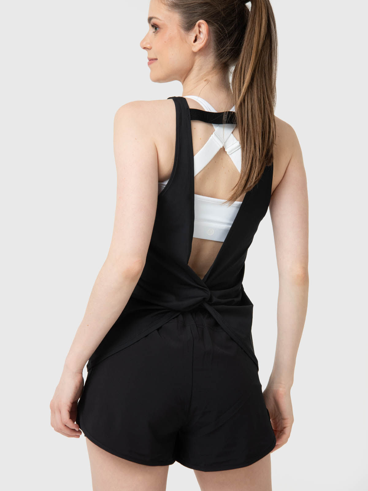 Polera Mujer Tank Cloe Aloe Negro Bsoul