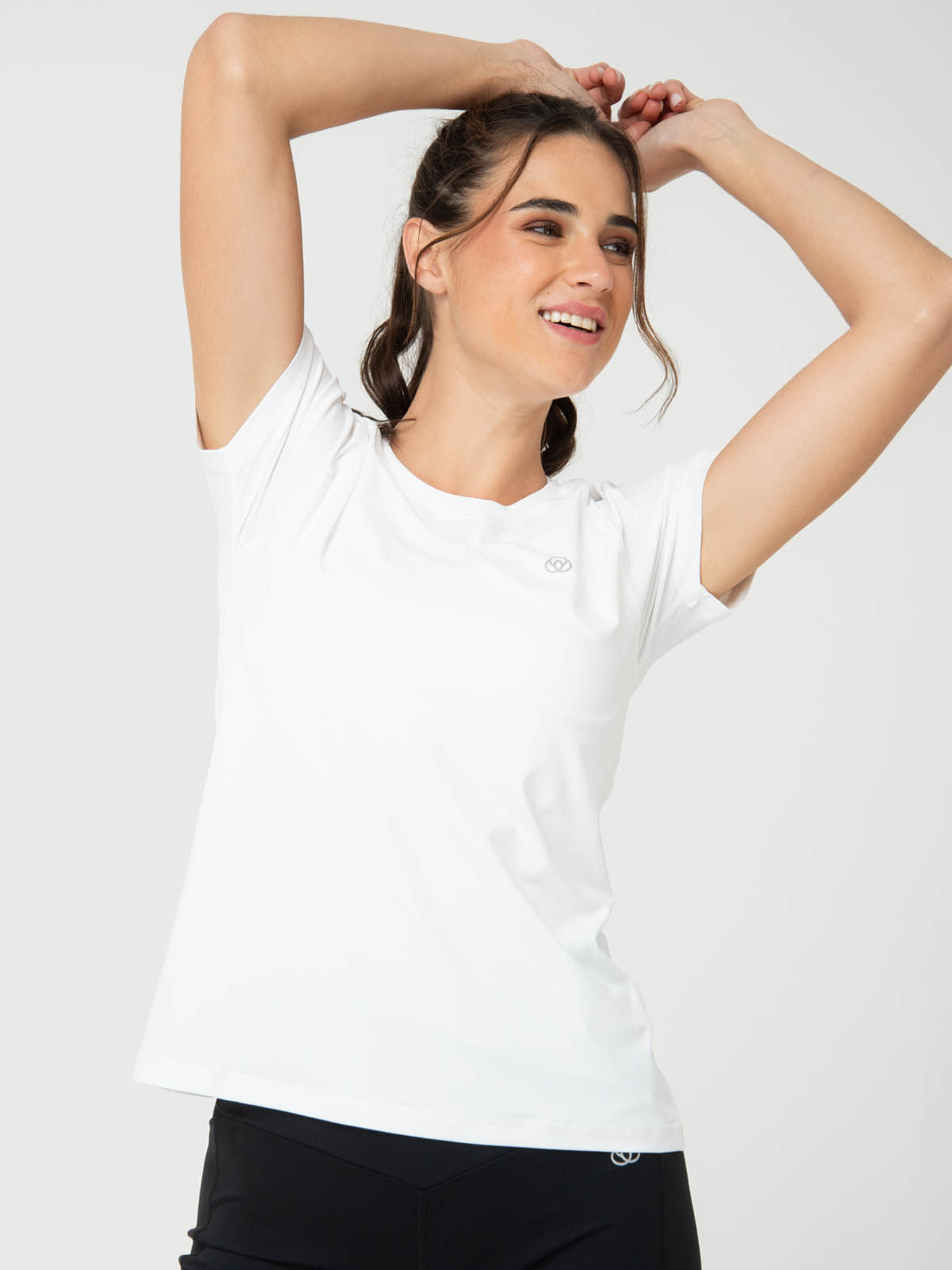 Polera Mujer Round Neck Aloe Blanca Bsoul