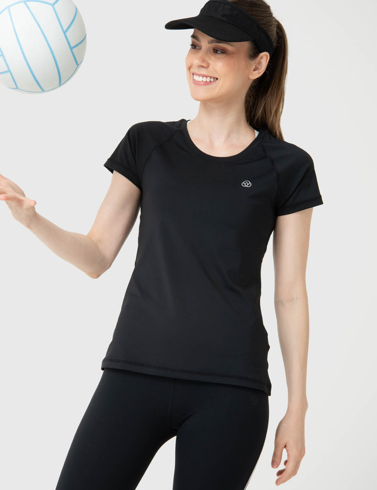 Polera Mujer Round Neck Aloe Negra Bsoul