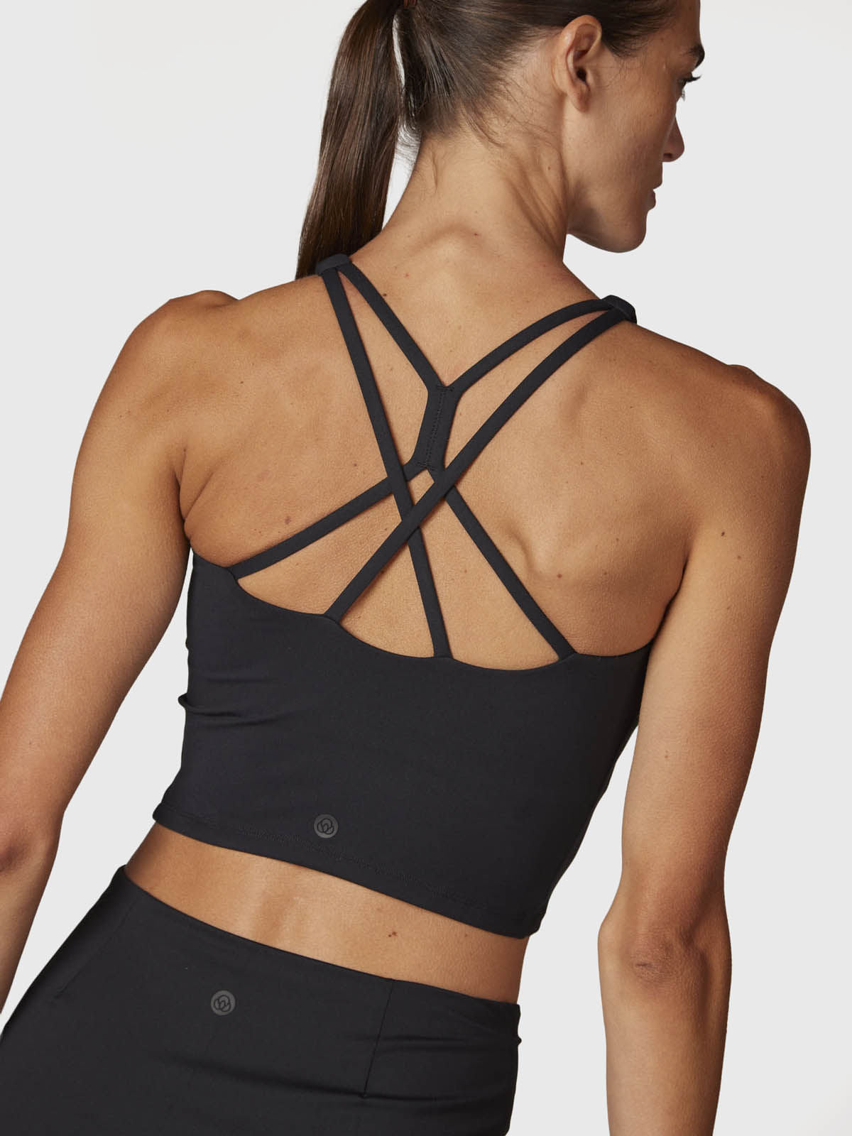 Peto Mujer Crop Mid Aloe Negro Bsoul