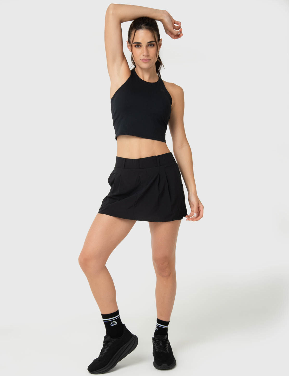 Peto Mujer Crop Mid Aloe Negro Bsoul