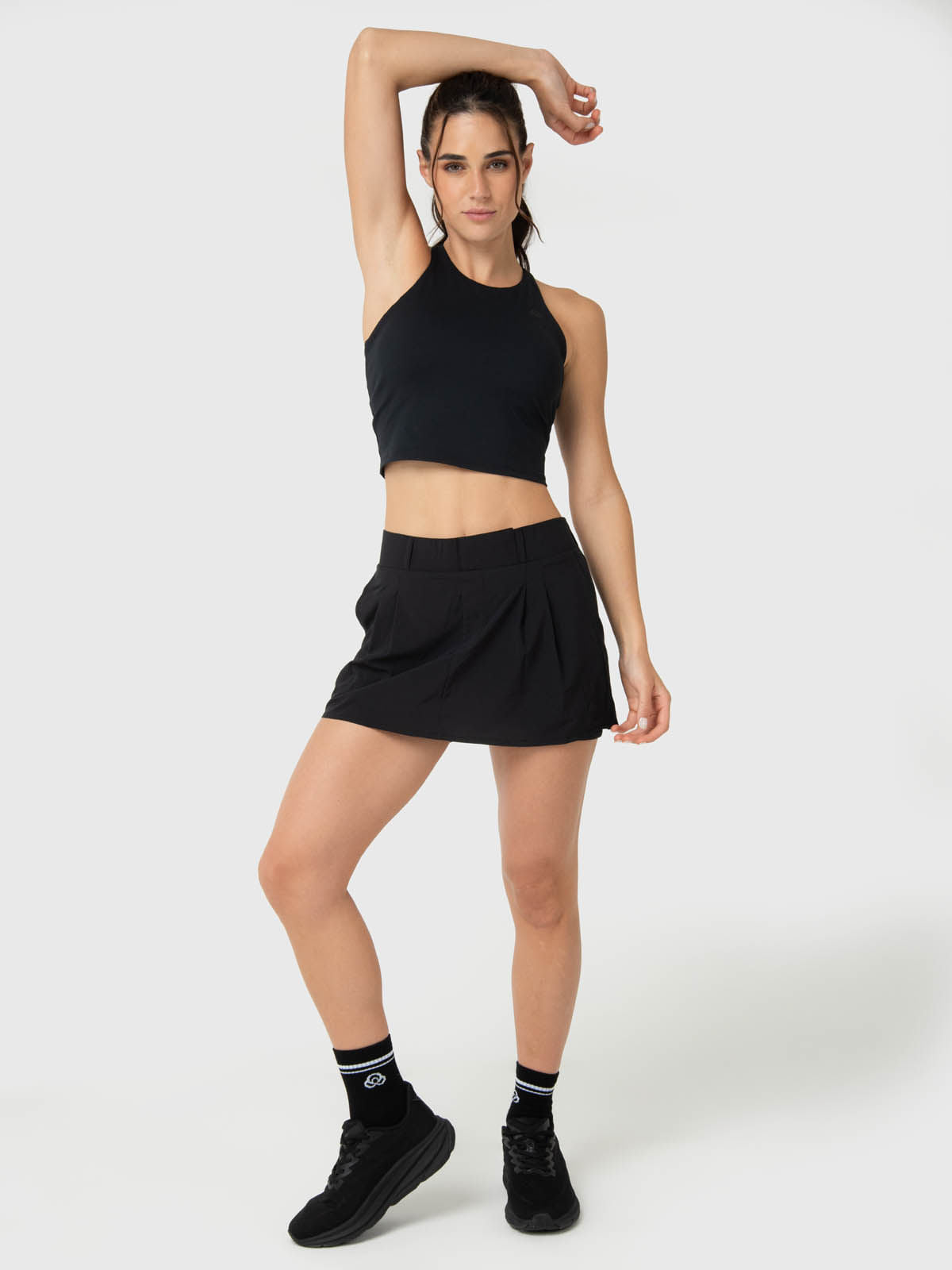 Peto Mujer Crop Mid Aloe Negro Bsoul