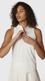 Polera Mujer Tank Half Zipper Crudo Bsoul