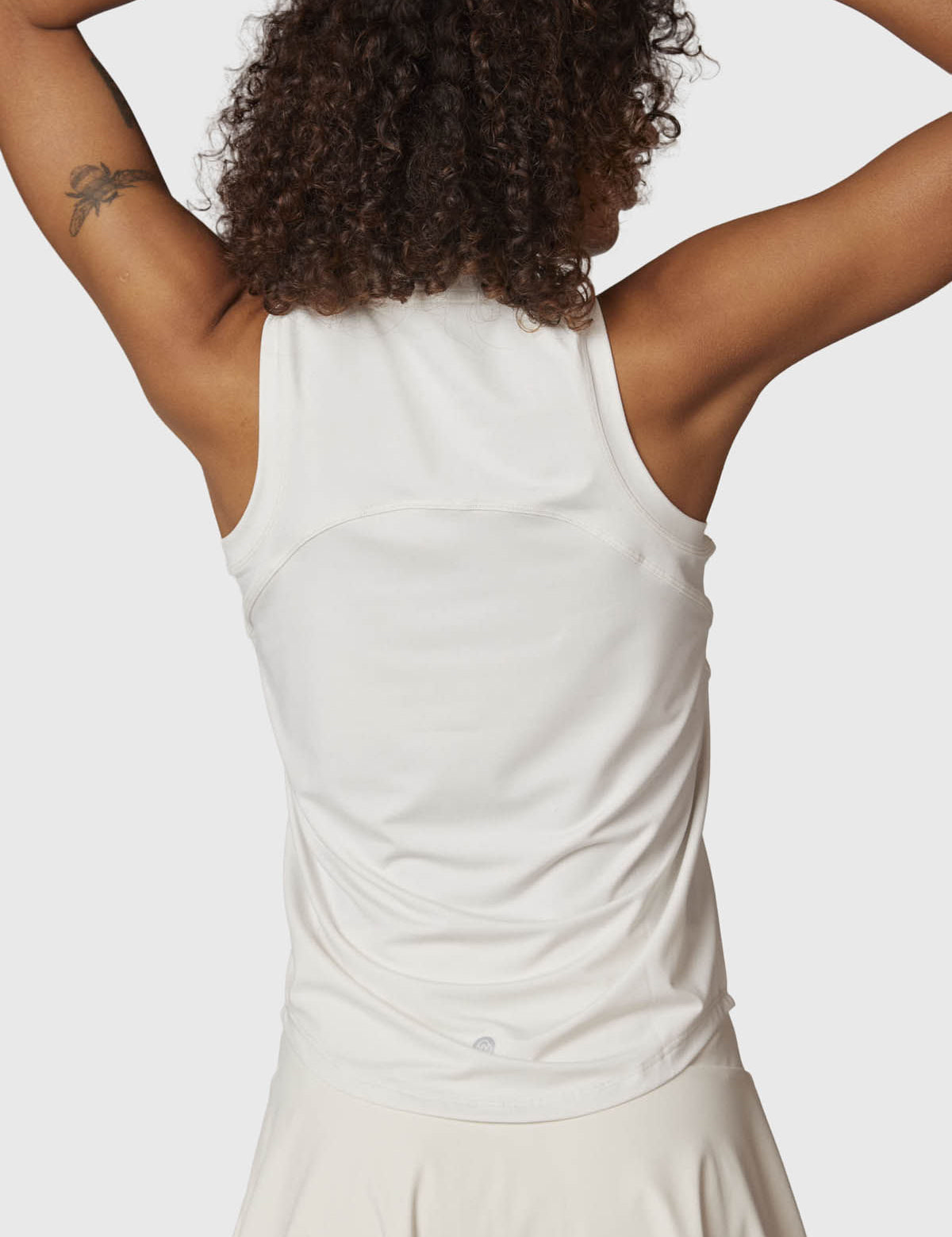 Polera Mujer Tank Half Zipper Crudo Bsoul