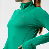 Polerón LS Half Zip Rec Verde Bsoul