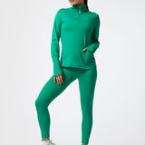 Polerón LS Half Zip Rec Verde Bsoul