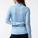 Polerón Half Zip Rec Celeste Bsoul