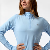 Polerón Half Zip Rec Celeste Bsoul