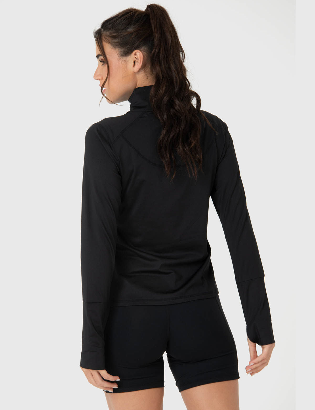 Polerón Half Zip Rec Negro Bsoul