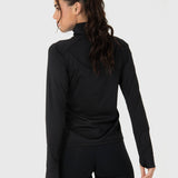Polerón Half Zip Rec Negro Bsoul