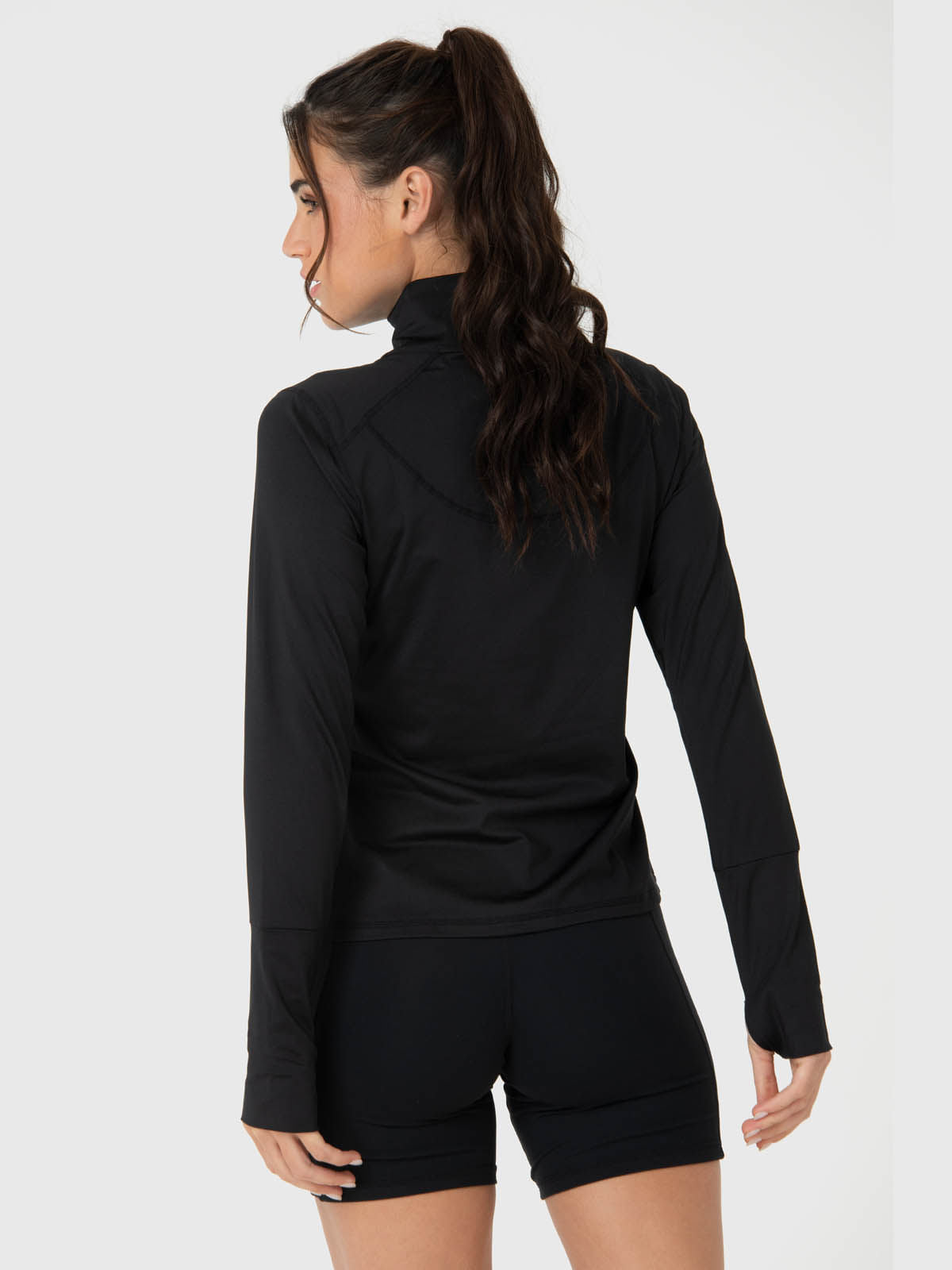 Polerón Half Zip Rec Negro Bsoul