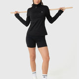 Polerón Half Zip Rec Negro Bsoul