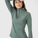 Polerón Half Zip Rec Verde Bsoul