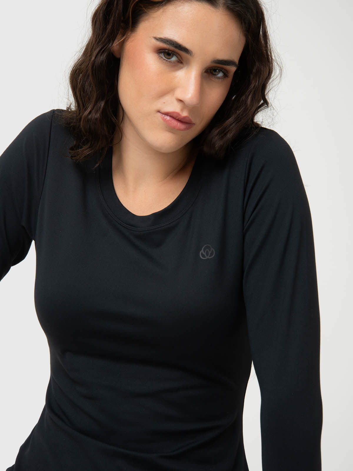 Polera Mujer Open Back Negra Bsoul