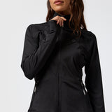 Polerón Mujer 2nd Layer Full Zip Negro Bsoul