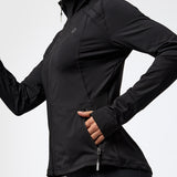 Polerón Mujer 2nd Layer Full Zip Negro Bsoul
