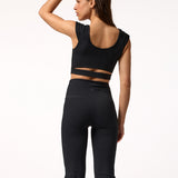 Calza Flared Aloe Negra Bsoul