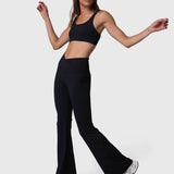 Calza Flared Aloe Negra Bsoul