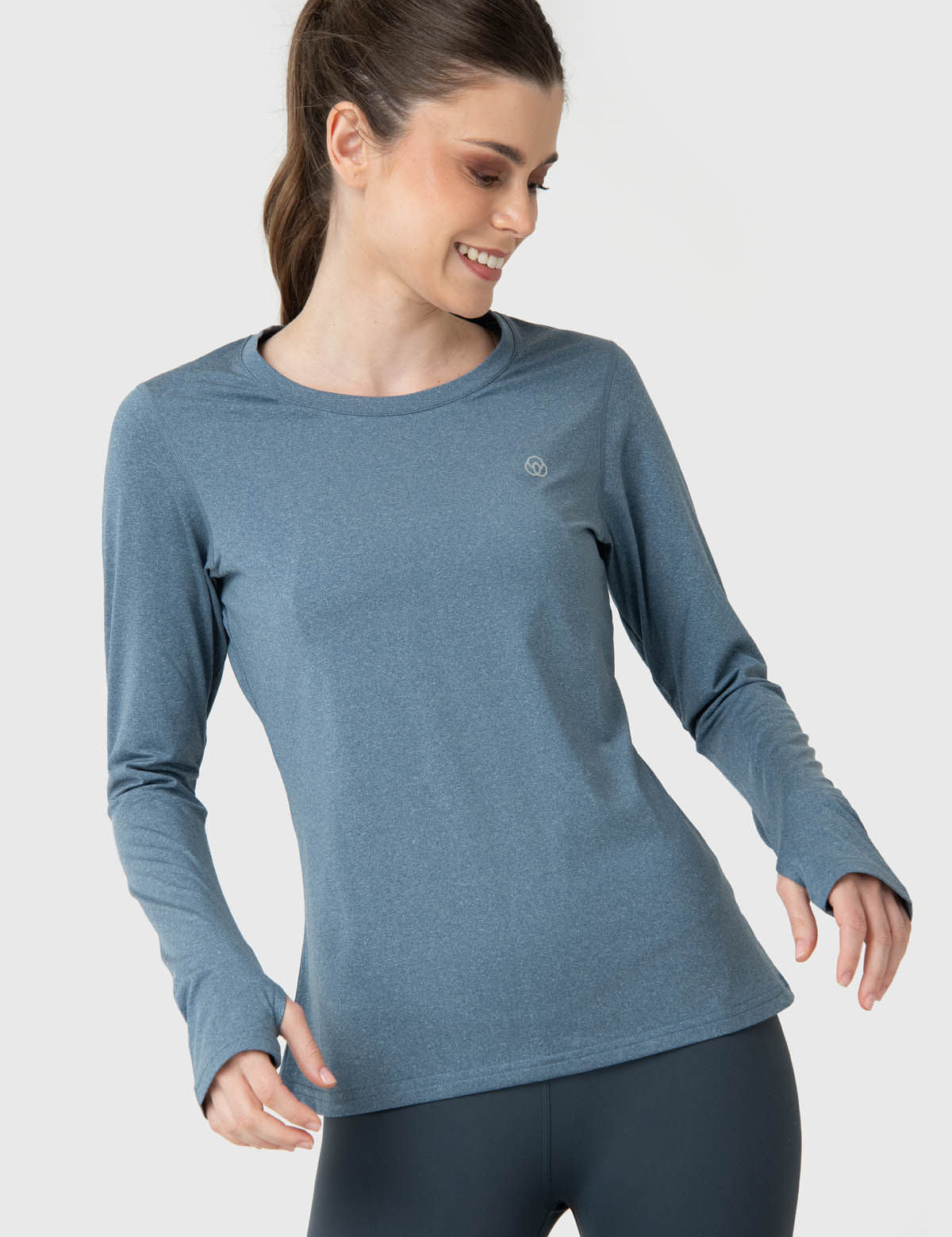 Polera Mujer First Layer Azul Bsoul