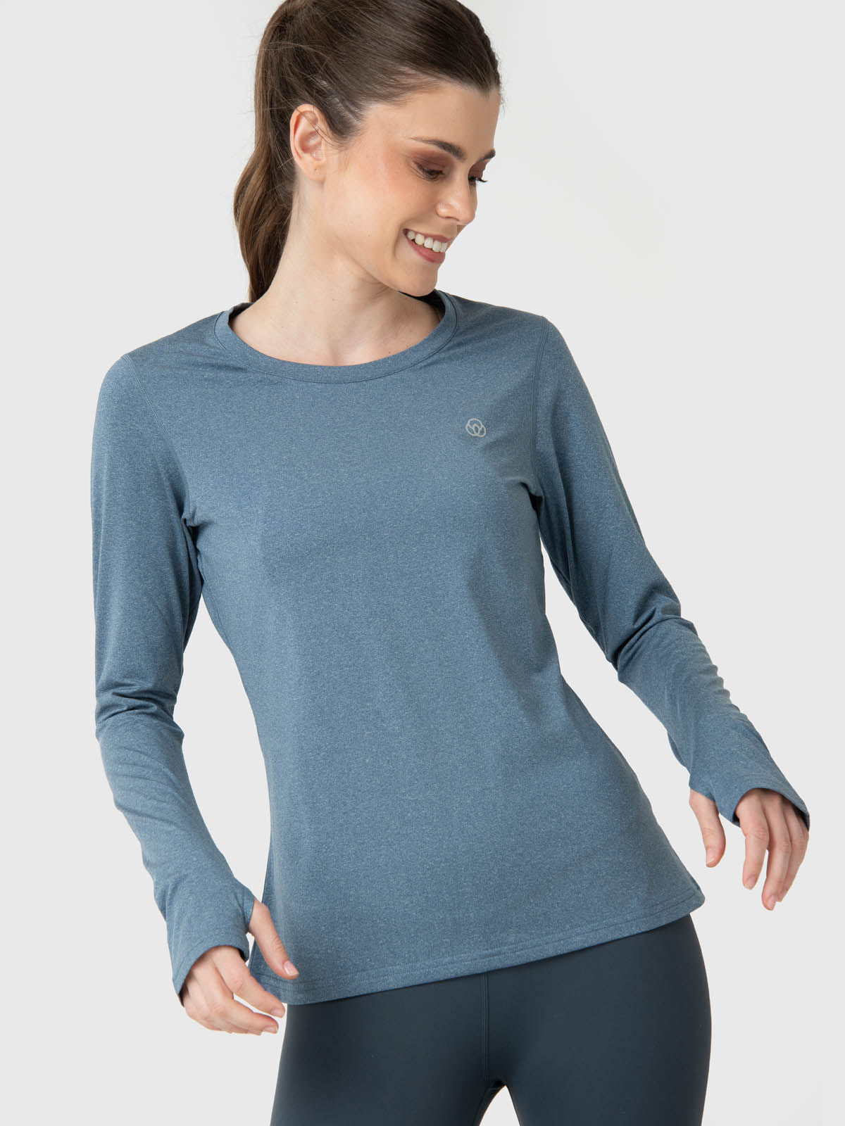 Polera Mujer First Layer Azul Bsoul