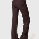 Pantalón Modal Rib Café Oscuro Bsoul