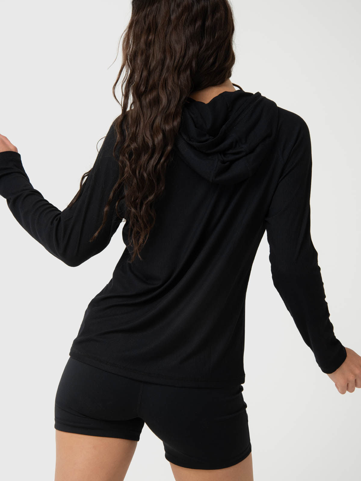 Polerón Modal Rib Negro Bsoul