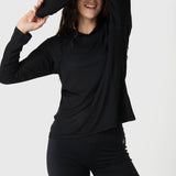 Polerón Modal Rib Negro Bsoul