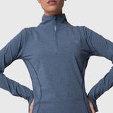 Polerón Half Zip Aloe Azul Bsoul