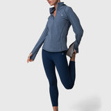 Polerón Half Zip Aloe Azul Bsoul