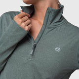 Polerón Half Zip Aloe Verde Bsoul