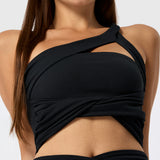 Peto Crop 1 Shoulder Aloe Negro Bsoul