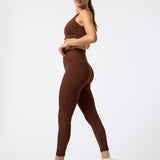 Calza Ankle Eva Aloe Café Bsoul