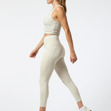 Calza Ankle Anjali Aloe Gris Claro Bsoul