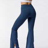 Calza Open Hem Flare Aloe Azul Bsoul