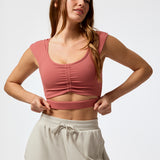 Polera Crop Kala Aloe Coral Bsoul