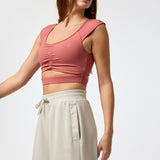 Polera Crop Kala Aloe Coral Bsoul