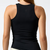 Polera Asymetric Aloe Negra Bsoul