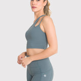 Peto Mujer One Shoulder Verde Bsoul