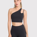 Peto Mujer One Shoulder Negro Bsoul