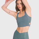 Peto Mujer Crop Top Pro Verde Bsoul