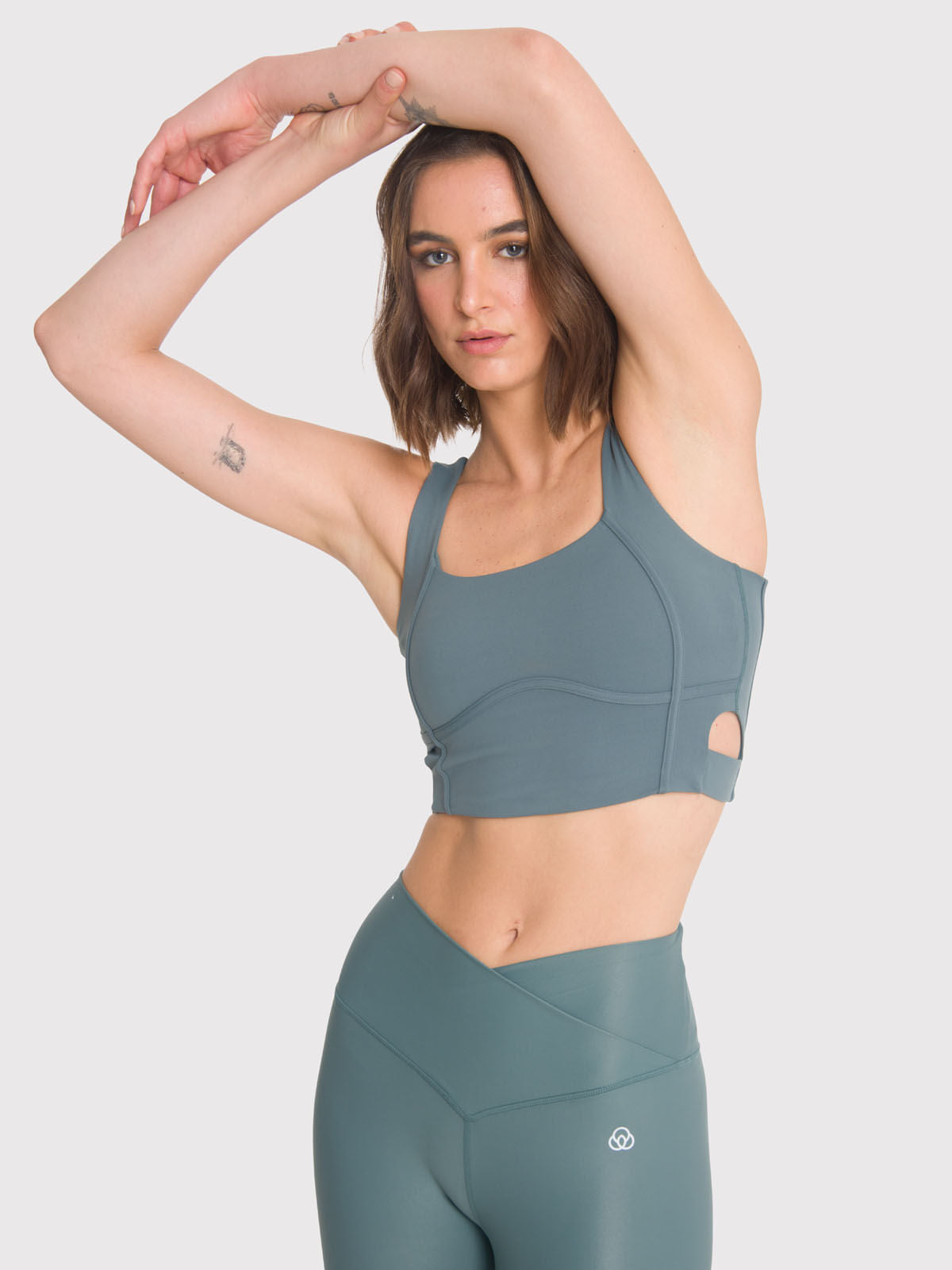 Peto Mujer Crop Top Pro Verde Bsoul