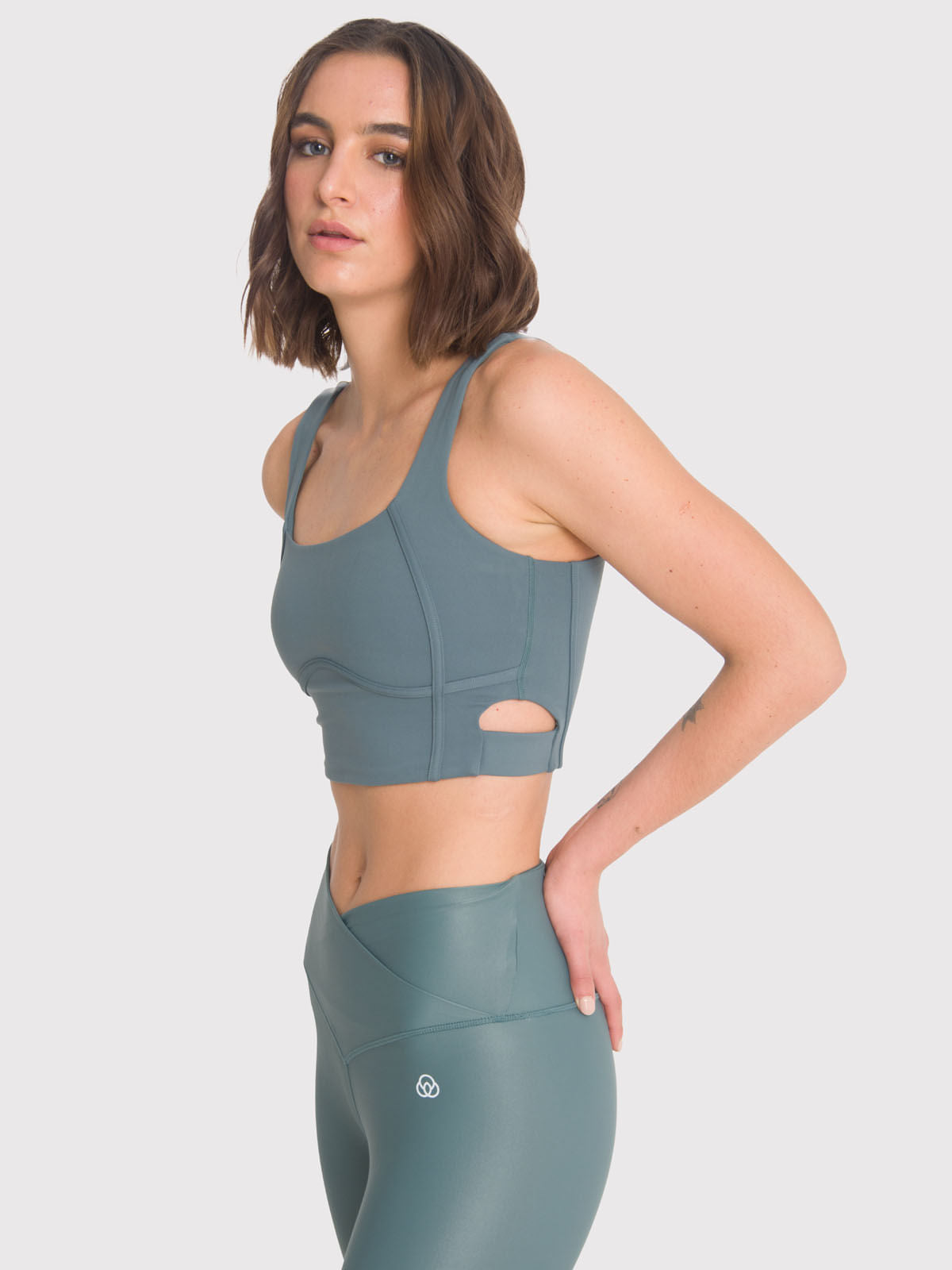 Peto Mujer Crop Top Pro Verde Bsoul
