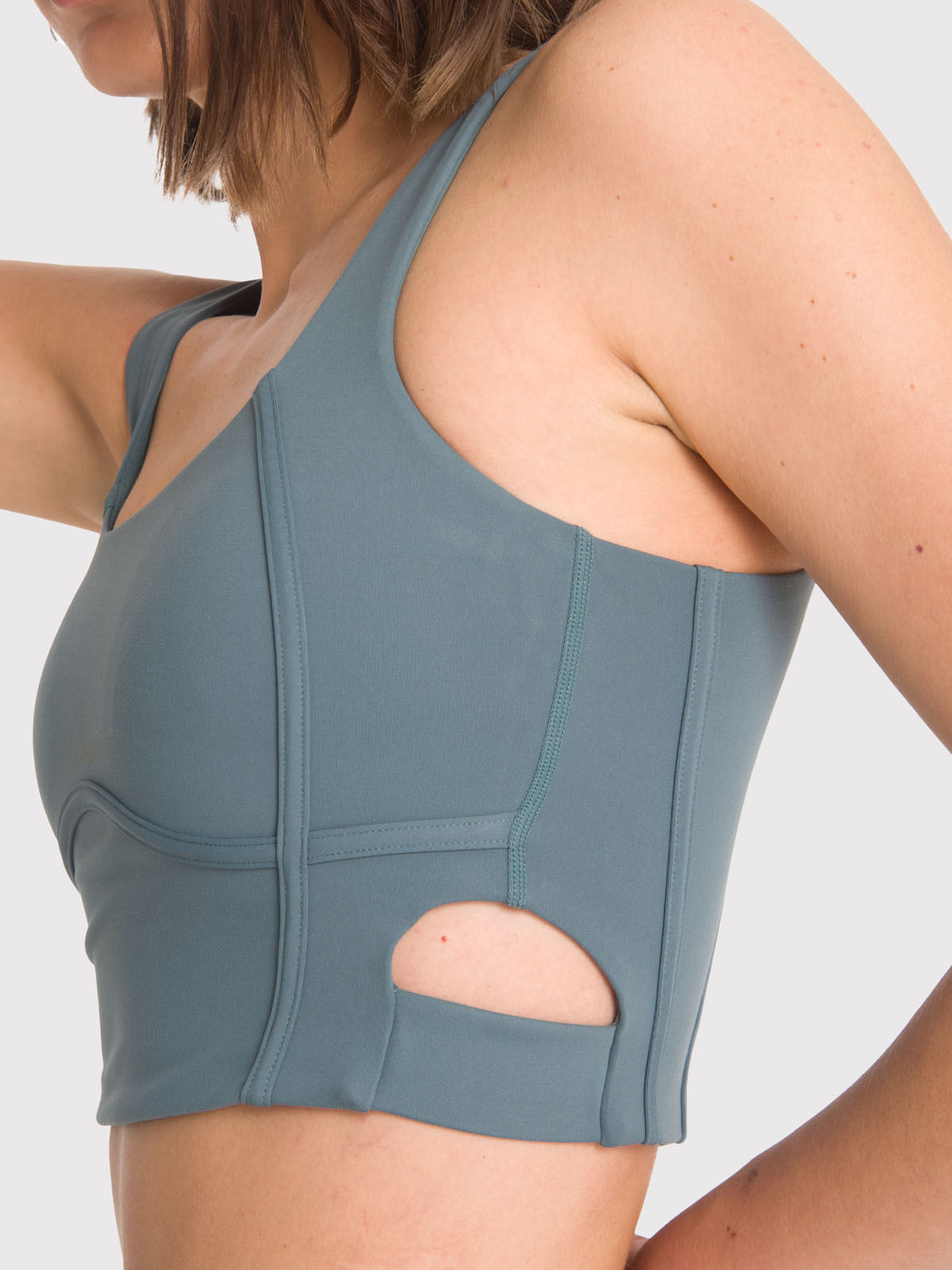 Peto Mujer Crop Top Pro Verde Bsoul