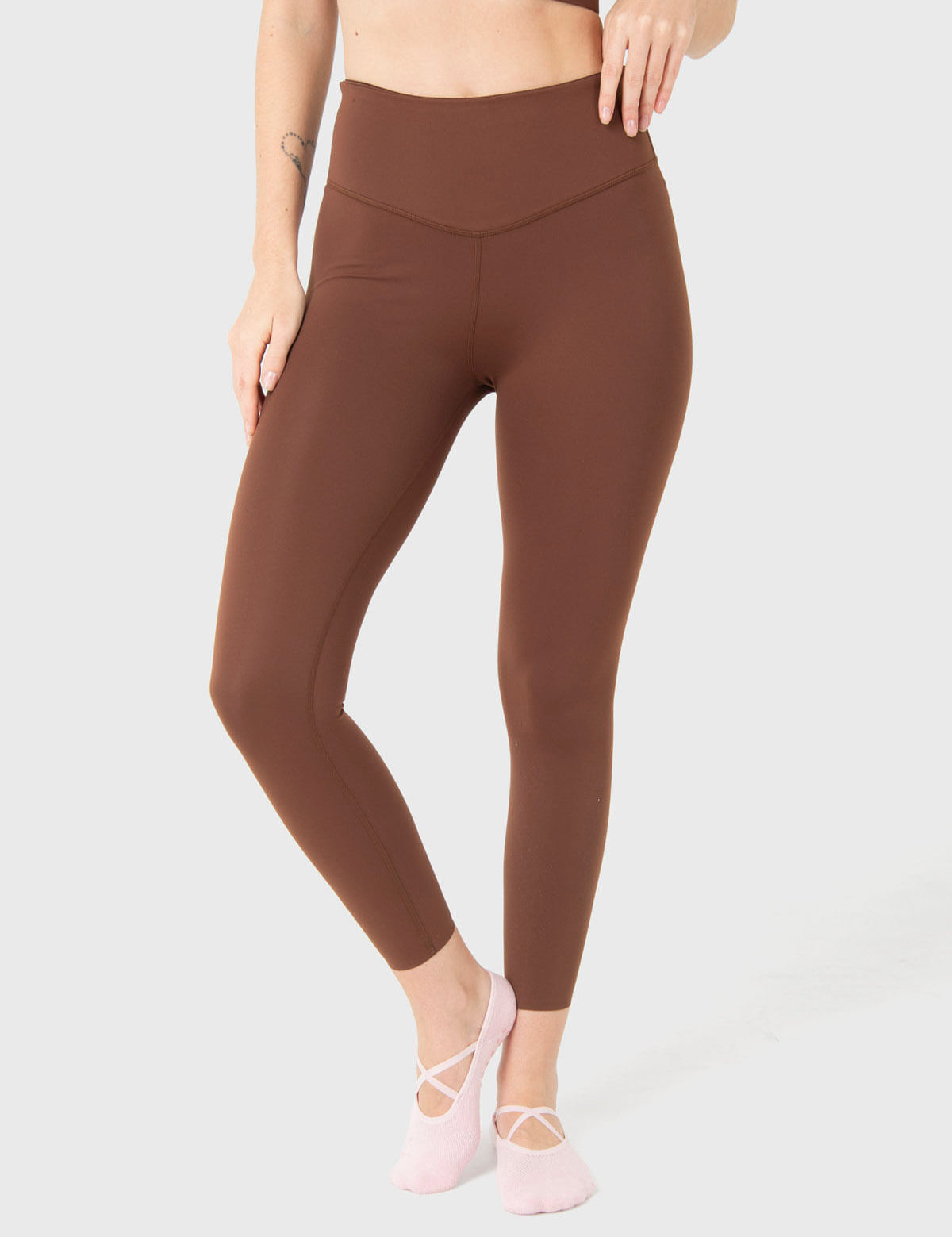 Calza Mujer Ankle Leg Emma Café Oscuro Bsoul