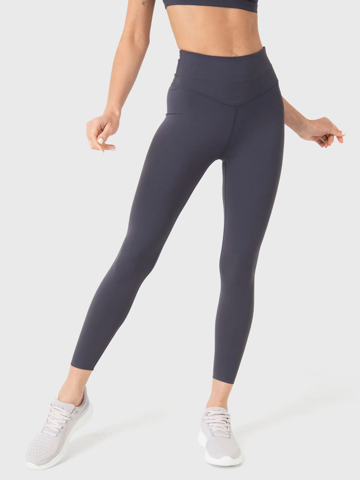 Calza Mujer Hr Ankle Leg Emma Gris Oscuro Bsoul