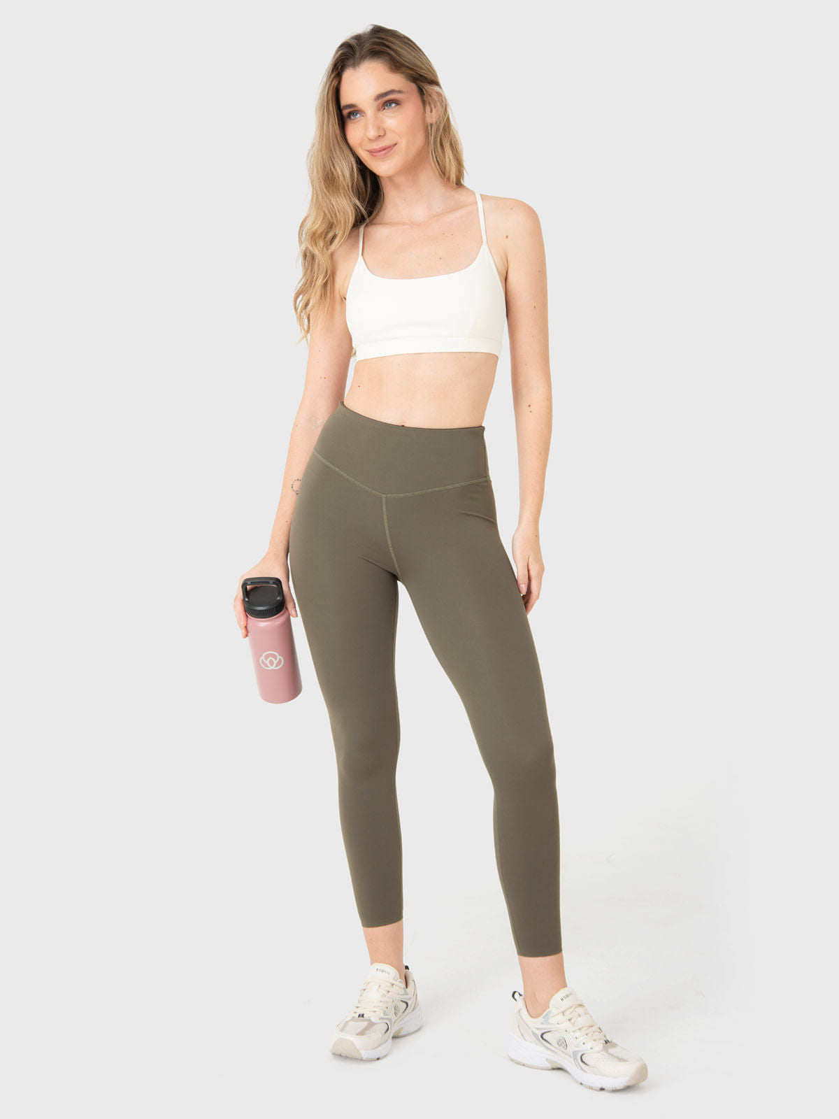 Calza Mujer Ankle Leg Emma Verde Oscuro Bsoul